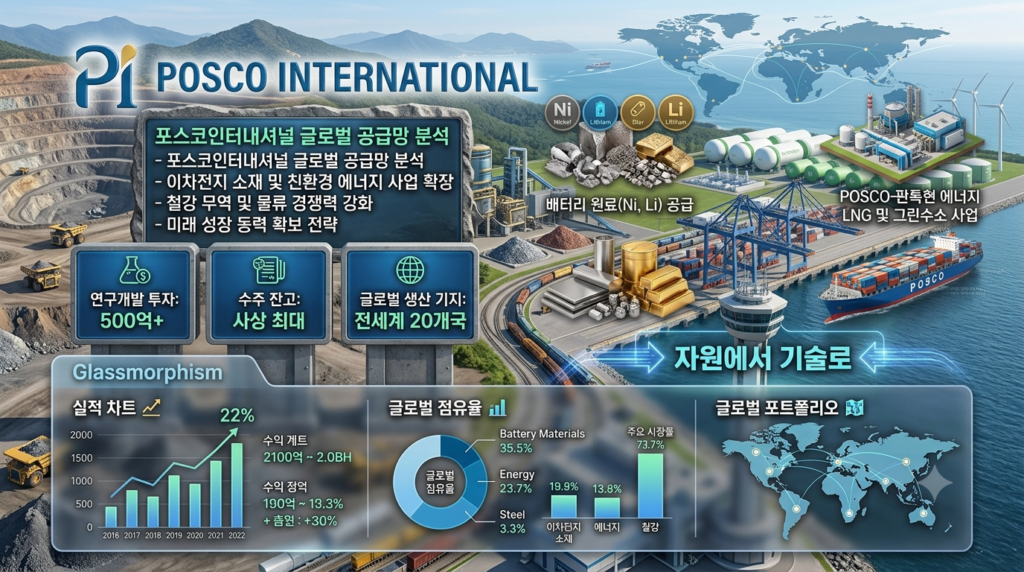 포스코인터내셔널 기업분석 2026 에너지 희토류 종합상사