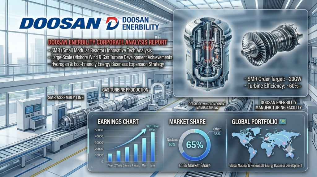 Doosan Enerbility stock analysis 2026 nuclear SMR gas turbine financial statements