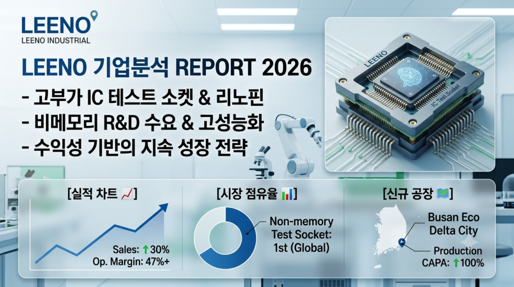 리노공업 기업분석 2026 테스트소켓 재무제표