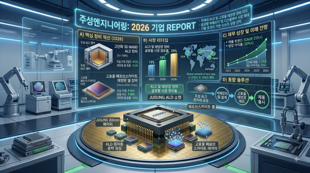 주성엔지니어링 기업분석 2026 ALD 반도체장비 재무제표