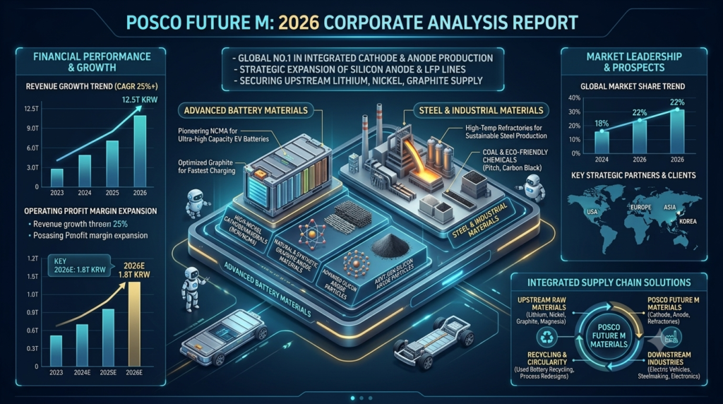 POSCO Future M company analysis 2026 cathode anode materials financial statements