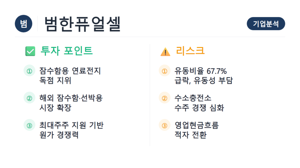 범한퓨얼셀 기업분석 2026 수소연료전지 재무제표